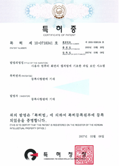 특허 제10-0718341호